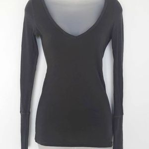 Women's XS Long Sleeve American Eagle V-Tee